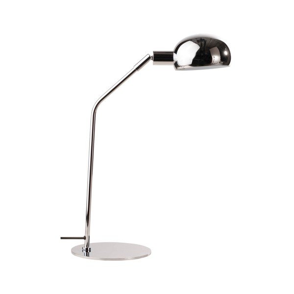 Željezna stolna lampa sa savitljivom konstrukcijom u sjajno srebrnoj boji (visina 59 cm) Lincon – Jotex