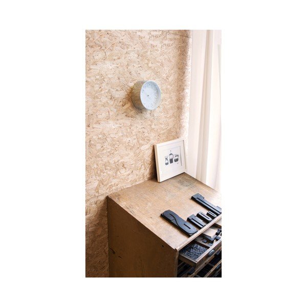 Zidni sat s detaljima u srebrnoj boji Karlsson Stout, ⌀ 22 cm-image-2