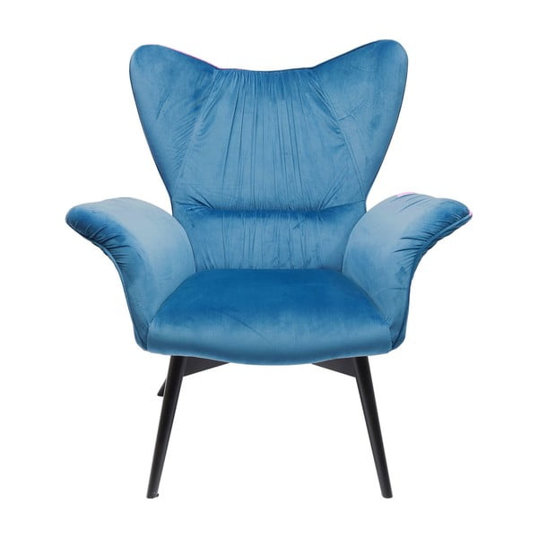 Plava fotelja Kare Design Wallstreet