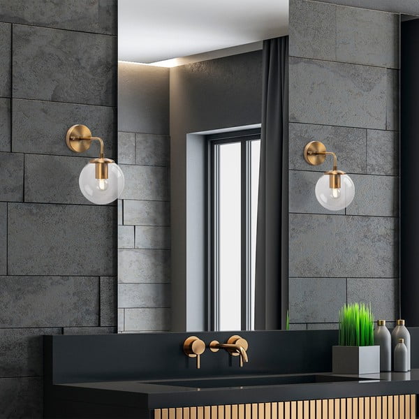 Mjedena zidna lampa ø 15 cm Viran – Opviq lights-image-3