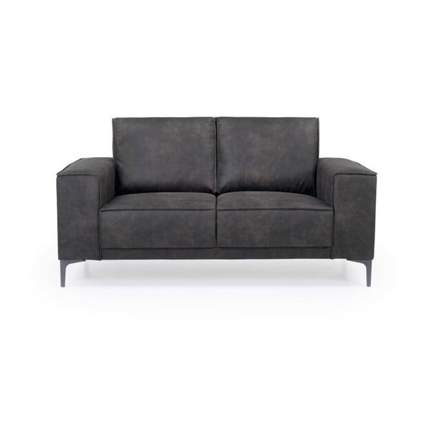 Antracitno siva sofa od imitacije kože 164 cm Copenhagen – Scandic