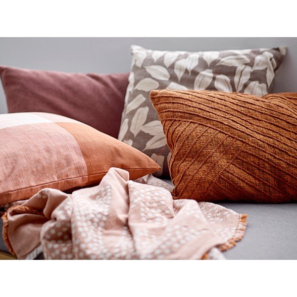 Smeđi pamučni jastuk Södahl Benjamin, 50 x 50 cm-image-1