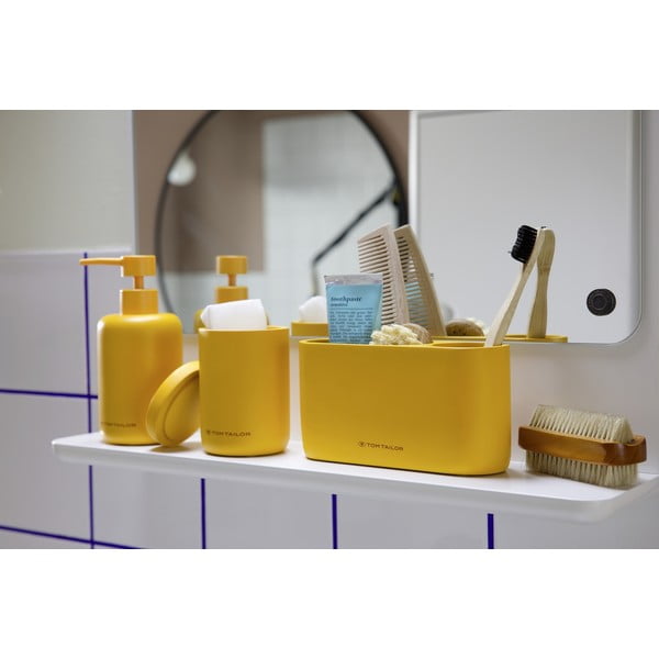 Senf žuta čaša za četkice za zube od polyresina Tom Tailor T-Color Bath – Wenko-image-3