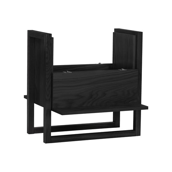 Crni ormarić za vino od hrastovine 59x60 cm NewEst - Woodman-image-3