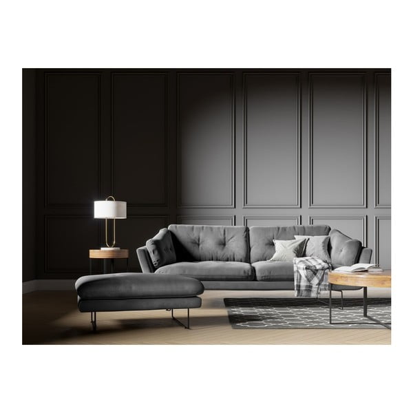 Siva baršunasta sofa Windsor & Co Sofas Gravity-image-4