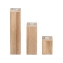 Drveni svijećnjaci u setu 3 kom Dreva – Blomus