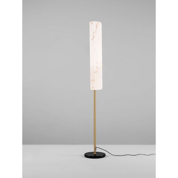 Krem/mjedena LED stojeća svjetiljka u mramornom dekoru (visina 160 cm) Aider – Nova Luce-image-3