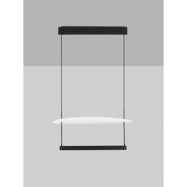 Bijela/mat crna LED viseća svjetiljka aluminijska s mogućnosti zatamnjivanja ø 60 cm Diona – Nova Luce-image-4