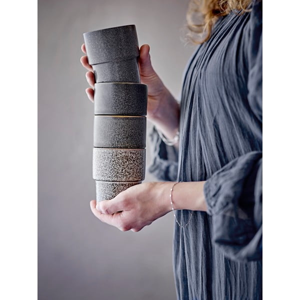 Smeđe šalice u setu 4 kom za espresso od kamenine 150 ml Ewan – Bloomingville-image-1