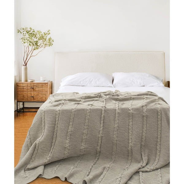 Bež prekrivač 200x220 cm Trenza – Oyo Concept-image-2