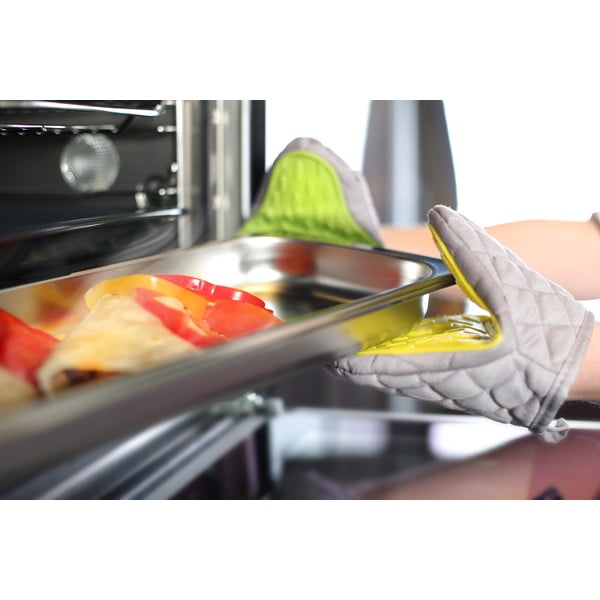 Zeleno-siva pamučna rukavica sa silikonskim dizajnom Vialli-image-2