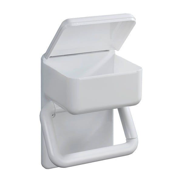 Bijeli držač za toaletni papir s prostorom za odlaganje Maximex Hold
