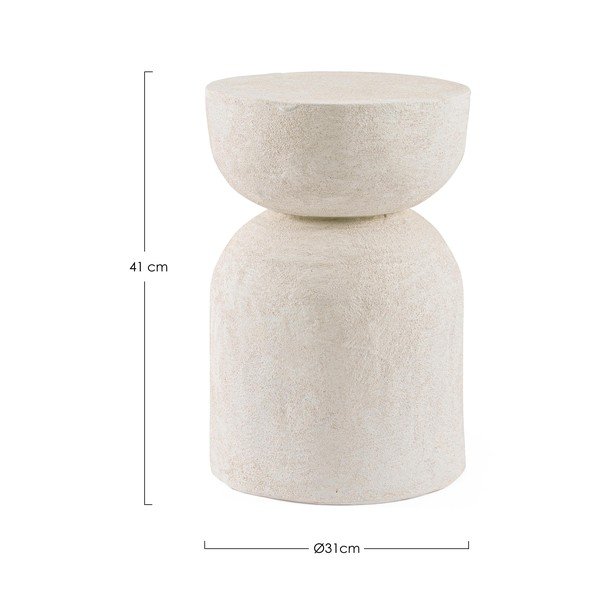 Okrugao pomoćni stol od polyresina ø 31 cm Albin – Bizzotto-image-2