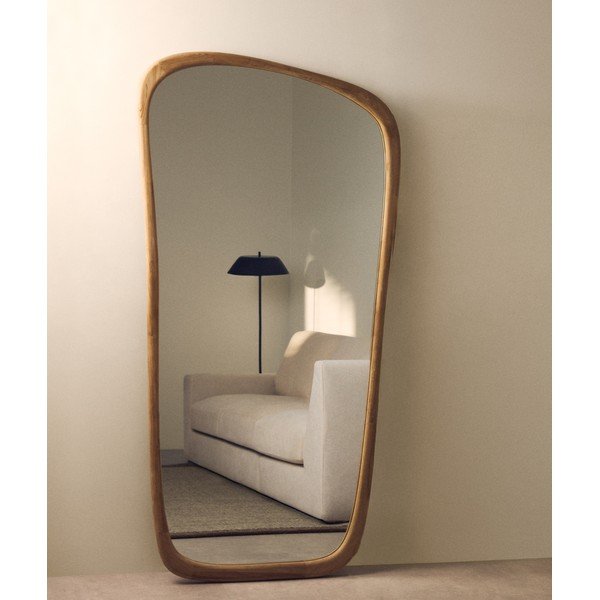 Zidno ogledalo s okvirom od masivnog drveta 94,5x192 cm Alura – Kave Home-image-1