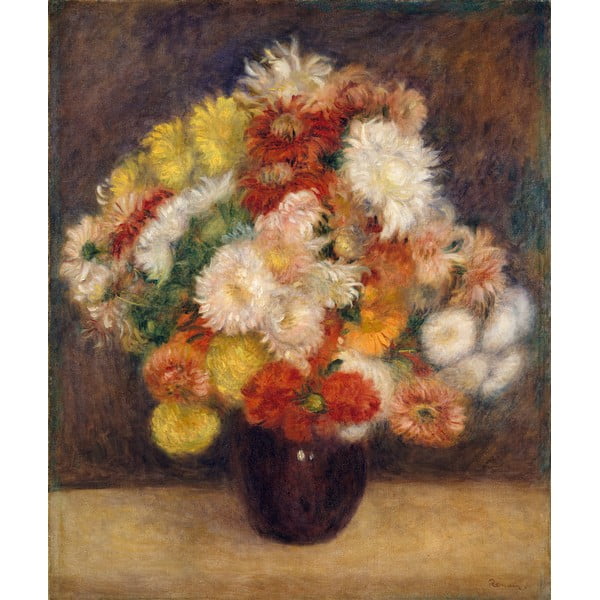 Reprodukcija slike Auguste Renoir - Bouquet of Chrysanthemums, 55 x 70 cm