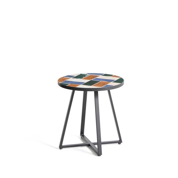 Okrugao vrtni stolić s keramičkom daskom ø 45 cm Tella – Kave Home