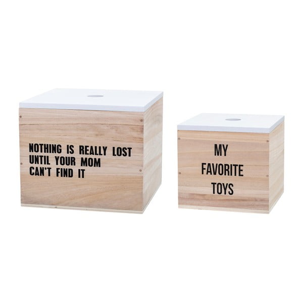 Set od 2 kutije za pohranu igračaka Bloomingville Teuvo