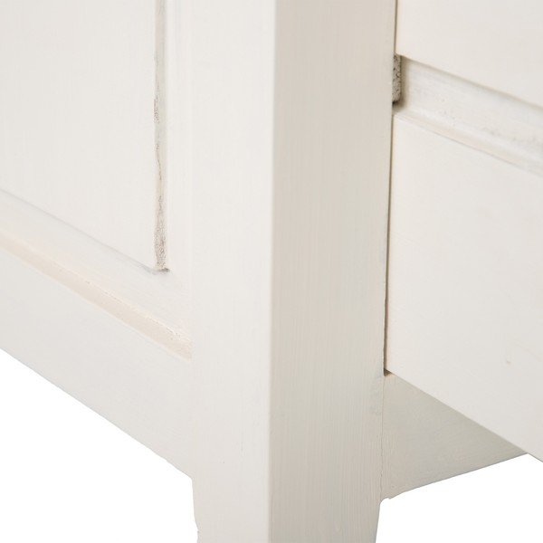 Bijela visoka komoda od masivne indijske lipe 95x150 cm Luanco – Ixia-image-4