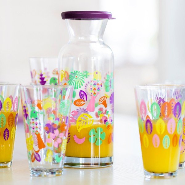 Ljubičasti stakleni bokal Sagaform Fantasy-image-1