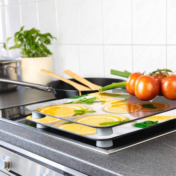 Zaštitni poklopci za štednjak u setu od kaljenog stakla 2 kom 52x30 cm Lemons – Wenko-image-1