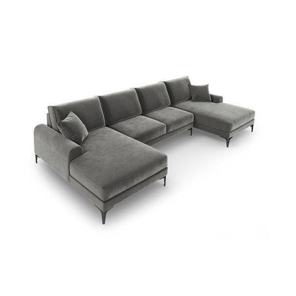 Svijetlosiva garnitura oblika "U" Mazzini Sofas Madara-image-4