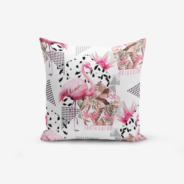 Pamučna navlaka za jastuk Minimalistic Cushion Covers Flamingo, 45 x 45 cm