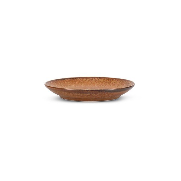 Smeđi porculanski čajni tanjurić ø 14 cm Ovio – BonBistro-image-2