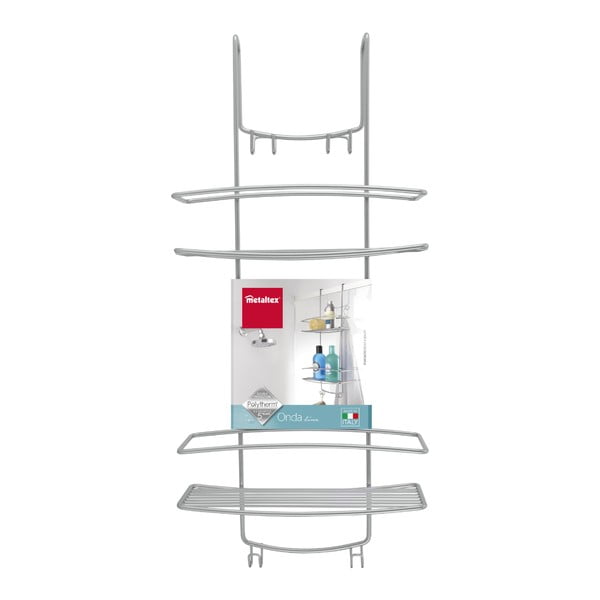Vješalica za tuš na 2 kata Metaltex Onda-image-3