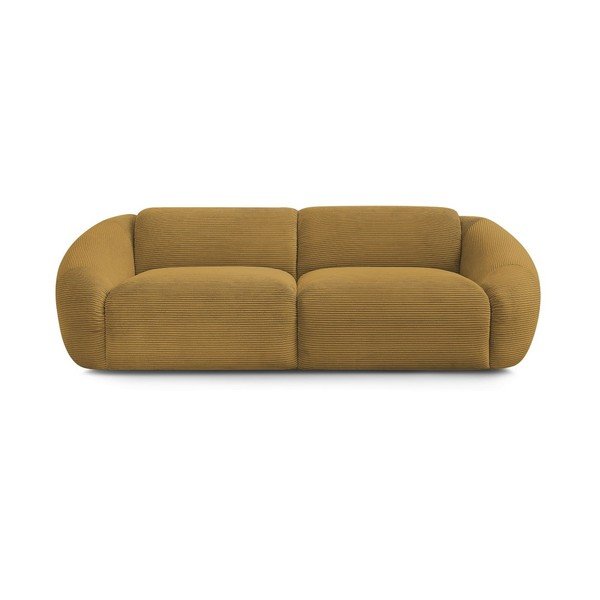 Senf žuta sofa od samta 250 cm Tina – Bobochic Paris