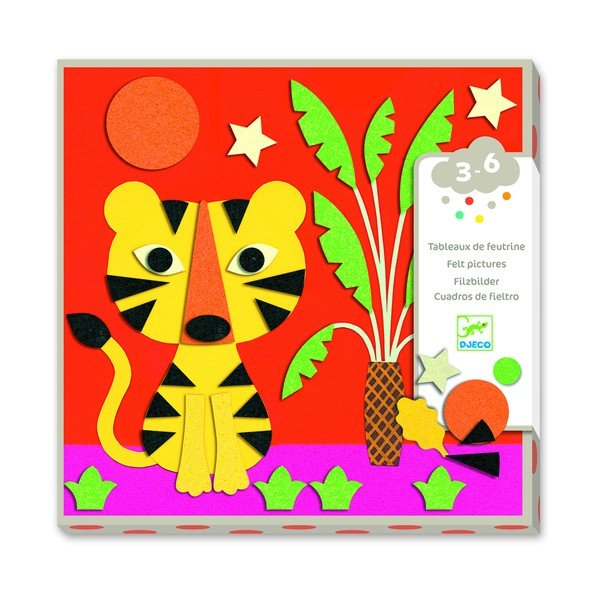 Set za izradu 4 kolaža s filcom Djeco Naturaleza-image-2