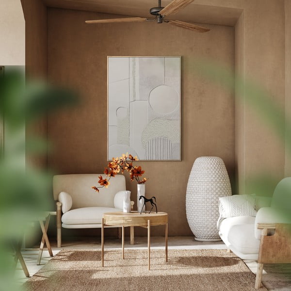 Slika s ručno oslikanim elementima 70x100 cm Lan 3D Illusion – Styler-image-1