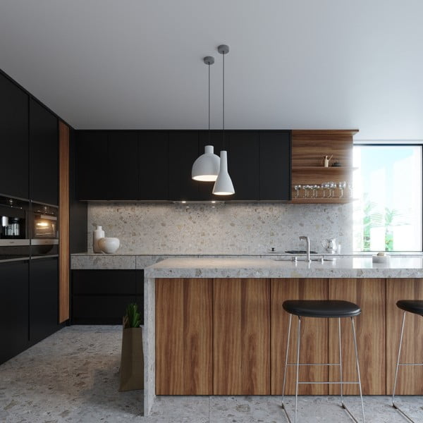 Svijetlo siva viseća svjetiljka ø 28 cm Filippo – Sollux-image-2