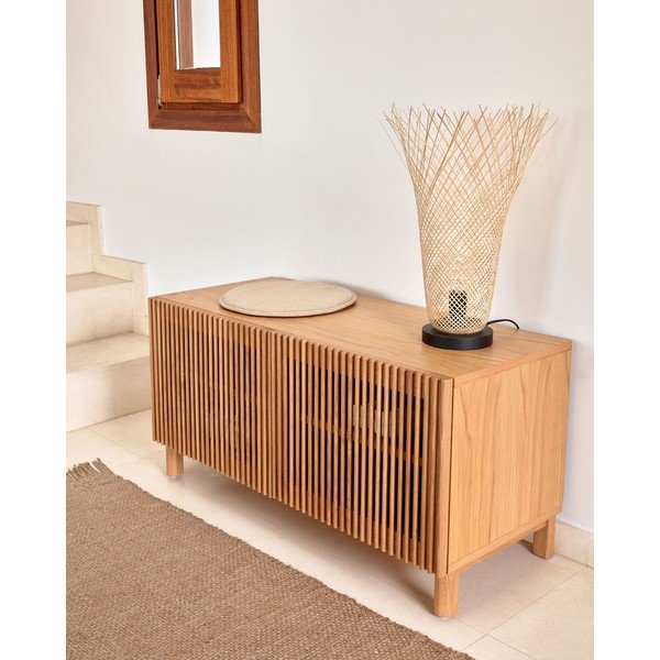 Ormarić za cipele u dekoru hrasta s klupom u prirodnoj boji Beyla – Kave Home-image-3