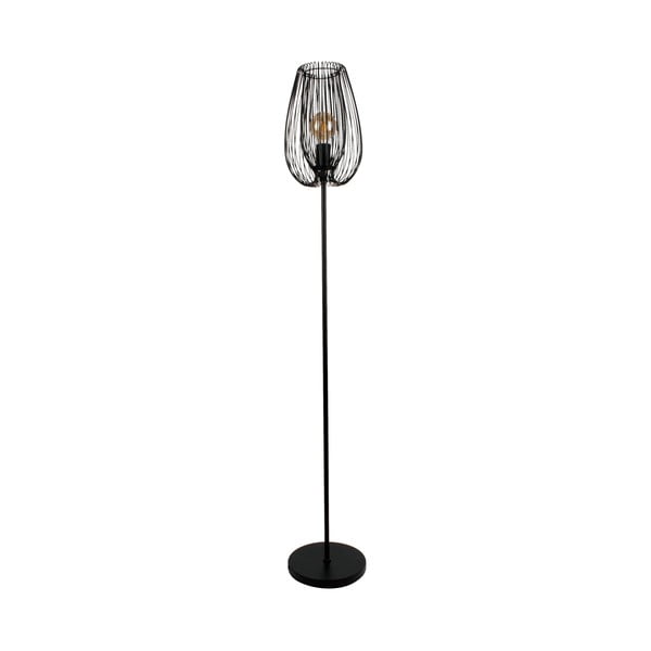 Crna podna svjetiljka Leitmotiv Lucid, visina 150 cm