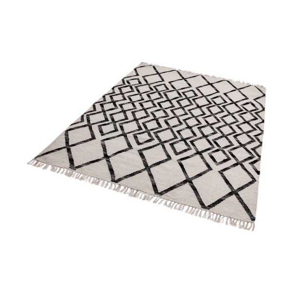 Bež-crni tepih Asiatic Carpets Hackney Diamond, 120 x 170 cm-image-2