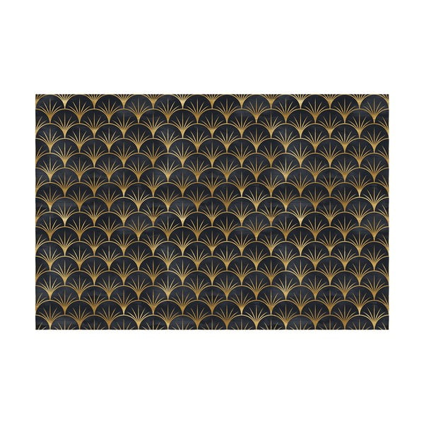 Dekorativna pozadina namještaj u crno-zlatnim ambijentalnom ambijentu-image-1