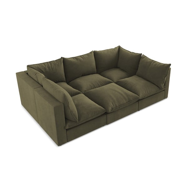 Kaki zelena sofa 255 cm Manao – Makamii-image-2