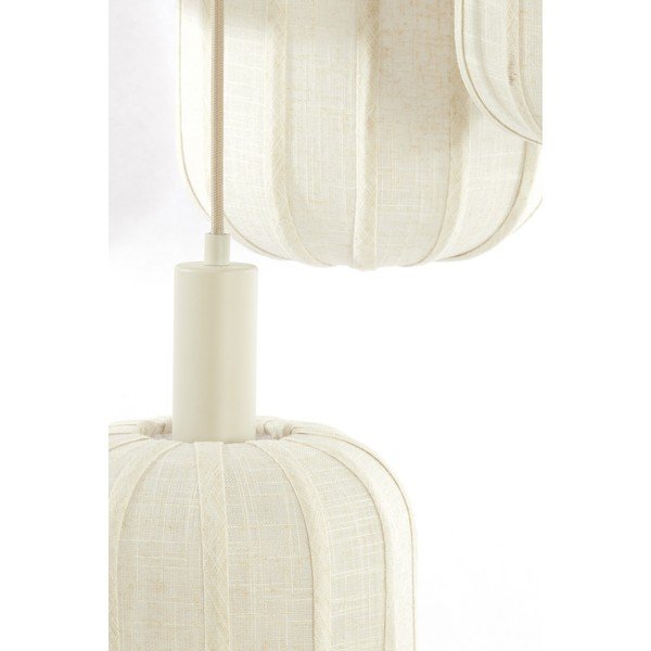 Krem viseća svjetiljka s tekstilnim sjenilom ø 50 cm Tufia – Light & Living-image-2