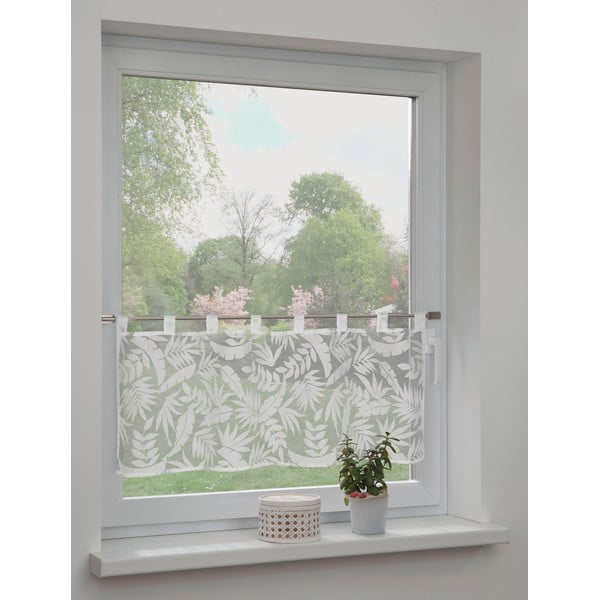 Bijela/siva prozirna zavjesa 120x45 cm Calista – Sehlbach-image-1