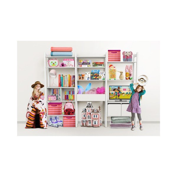 Bijeli dječji regal Flexa Shelfie Omega, visina 189,2 cm-image-1