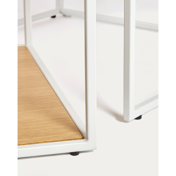 Stolići za kavu u setu 2 kom s pločom stola u dekoru hrasta u svijetloj prirodnoj boji 50x100 cm Yoana – Kave Home-image-2