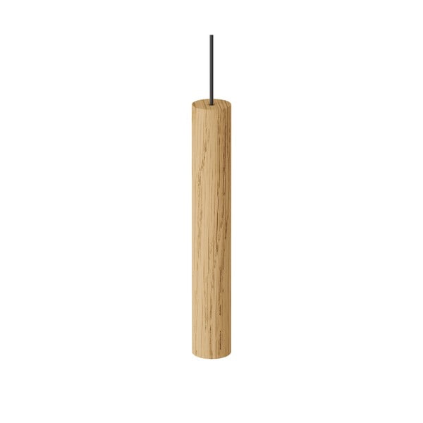 LED viseća svjetiljka od punog hrasta u prirodnoj boji s drvenim sjenilom ø 3 cm Chimes – UMAGE