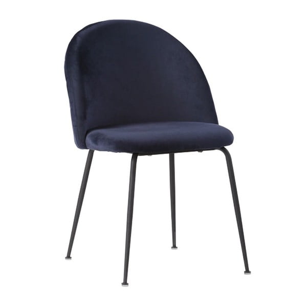 Set od 2 plave blagovaonske stolice s crnim nogama House Nordic Geneve