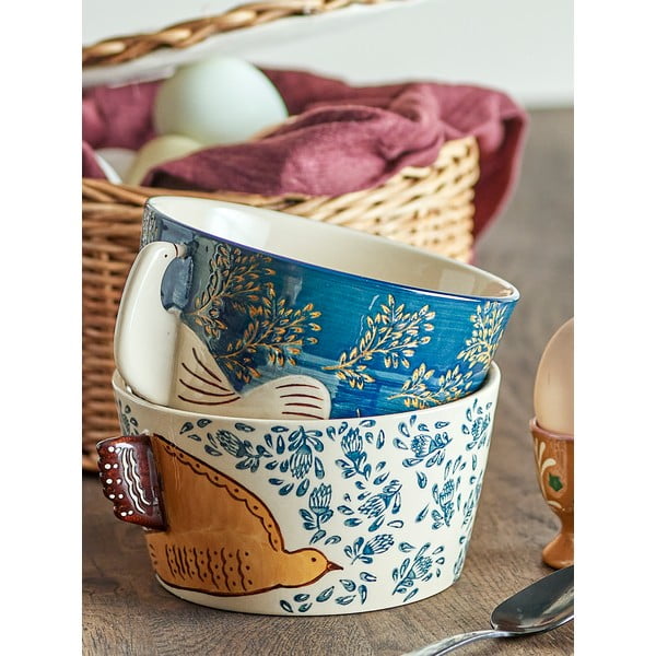 Plava zdjelica od kamenine 460 ml Hezha – Bloomingville-image-2