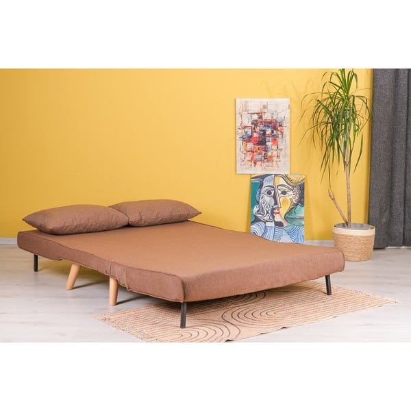 Smeđa sklopiva sofa 120 cm Folde – Artie-image-3