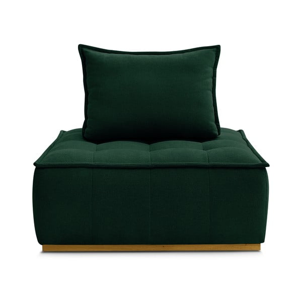 Tamno zelena fotelja od šenila Elisa – Bobochic Paris-image-3