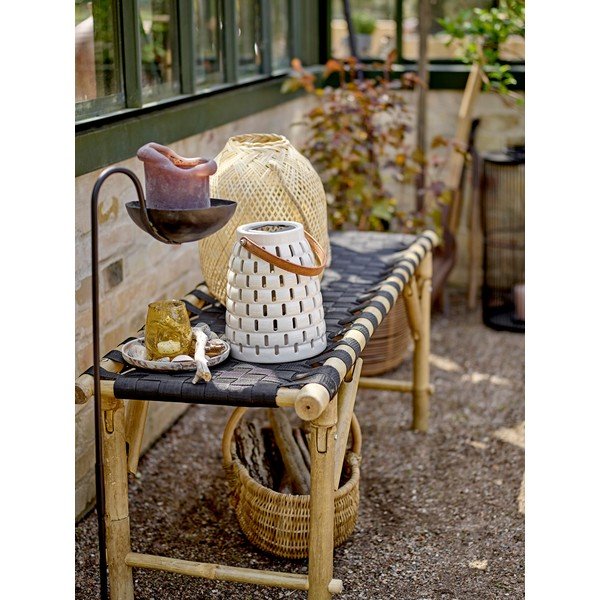 Bijela LED lanterna sa solarnim panel (visina 20,5 cm) Treillis – Bloomingville-image-1