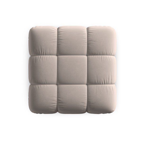 Svjetlo smeđi baršunast modularni tabure Bellis – Micadoni -image-4