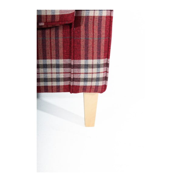 Crveni karirani naslonjač Max Winzer Lorris-image-2