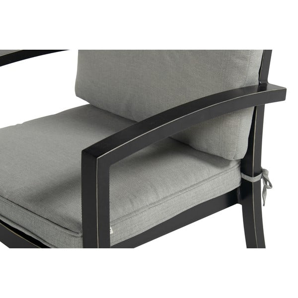 Siva metalna vrtna stolica Rosario – Hartman-image-3